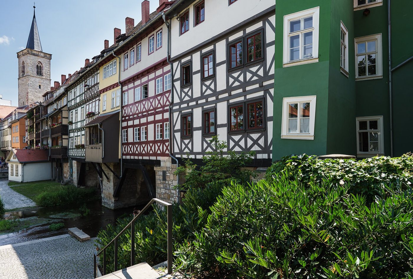 Krämerbrücke in der Erfurter Altstadt